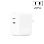Chargeur double port 35W PD3.0 USB-C / Type-C pour séries iPhone / iPad, prise US, prise EU
