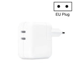 Chargeur double port 35W PD3.0 USB-C / Type-C pour séries iPhone / iPad, prise US, prise EU