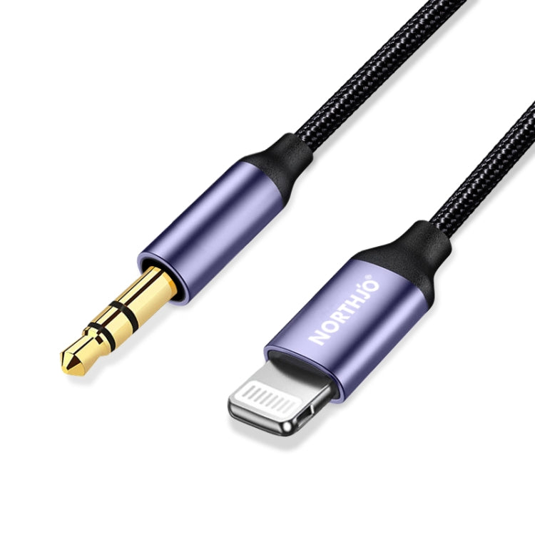 Câble audio auxiliaire NORTHJO LTM03 8 broches vers jack 3,5 mm, 0,5 m, 1 m, 1,5 m