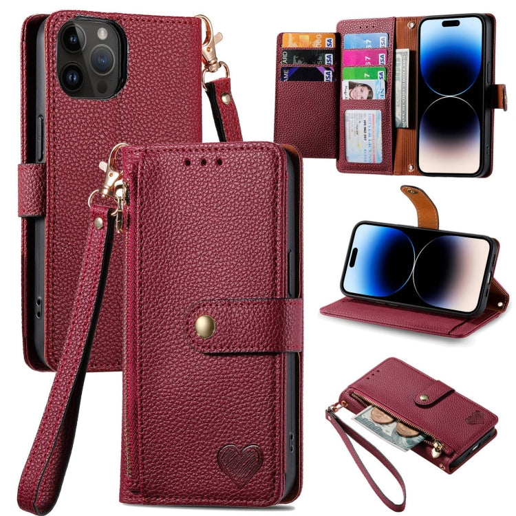 Coque de téléphone en cuir avec fermeture éclair et dragonne, pour iPhone 14 Pro Max, pour iPhone 7 / 8 / SE 2022, pour iPhone 13 Pro Max, pour iPhone 13 Pro, pour iPhone 13, pour iPhone 13 mini, pour iPhone 12 mini, pour iPhone 12 / 12 Pro