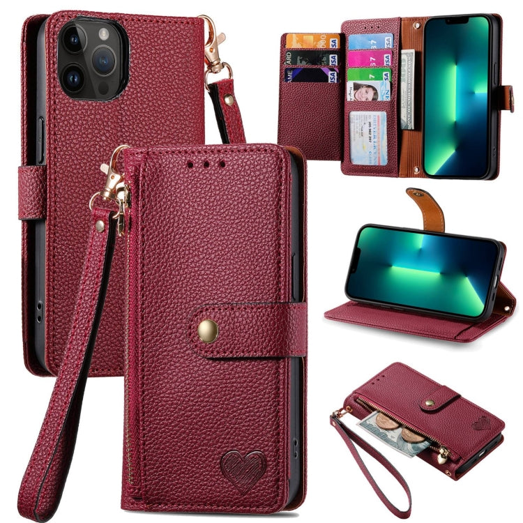 Coque de téléphone en cuir avec fermeture éclair et dragonne, pour iPhone 14 Pro Max, pour iPhone 7 / 8 / SE 2022, pour iPhone 13 Pro Max, pour iPhone 13 Pro, pour iPhone 13, pour iPhone 13 mini, pour iPhone 12 mini, pour iPhone 12 / 12 Pro