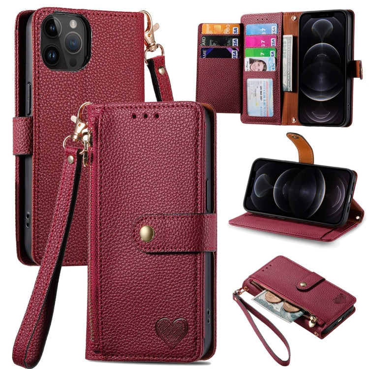 Coque de téléphone en cuir avec fermeture éclair et dragonne, pour iPhone 14 Pro Max, pour iPhone 7 / 8 / SE 2022, pour iPhone 13 Pro Max, pour iPhone 13 Pro, pour iPhone 13, pour iPhone 13 mini, pour iPhone 12 mini, pour iPhone 12 / 12 Pro