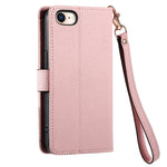 Étui téléphone en cuir avec lanière à fermeture éclair Love, pour iPhone 17e / 16e, pour iPhone 17 Pro Max, pour iPhone 17 Pro, pour iPhone 17, pour iPhone Air, pour iPhone 16 Pro Max, pour iPhone 16 Pro, pour iPhone 16 Plus
