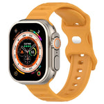 Bracelet de montre en silicone texturé à pois à boucle inversée, pour Apple Watch 38 mm