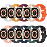 Bracelet de montre en silicone texturé à pois à boucle inversée, pour Apple Watch 38 mm