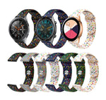 Bracelet de montre en silicone à boucle avec points arc-en-ciel sportifs, pour Samsung Galaxy Watch 4 40mm / 44mm, pour Samsung Galaxy Watch 4 Classic 42mm / 46mm