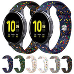 Bracelet de montre en silicone à boucle avec points arc-en-ciel sportifs, pour Samsung Galaxy Watch 4 40mm / 44mm, pour Samsung Galaxy Watch 4 Classic 42mm / 46mm