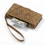 Geometric Zipper Wallet Side Buckle Leather Phone Case, For iPhone 14 Pro Max, For iPhone 7 / 8 / SE 2022, For iPhone 13 Pro Max, For iPhone 13 Pro, For iPhone 13, For iPhone 12 / 12 Pro, For iPhone 12 Pro Max, For iPhone 11 Pro Max