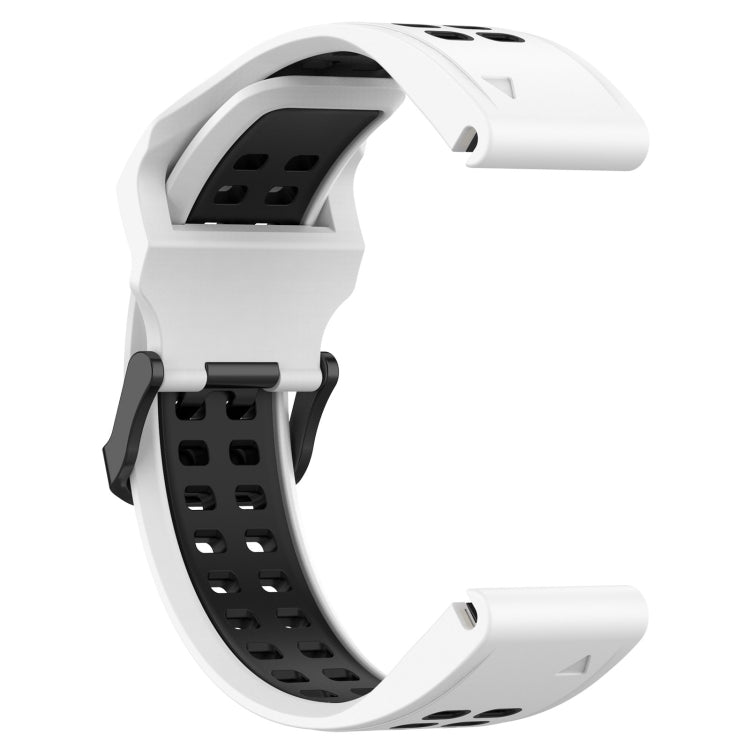 Two Color Reverse Buckle 26mm Silicone Watch Band, For Garmin Fenix 5X Plus, For Garmin Fenix 6X, For Garmin D2 Delta PX