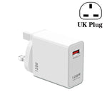Chargeur super rapide USB 120W, prise EU, prise US, prise UK