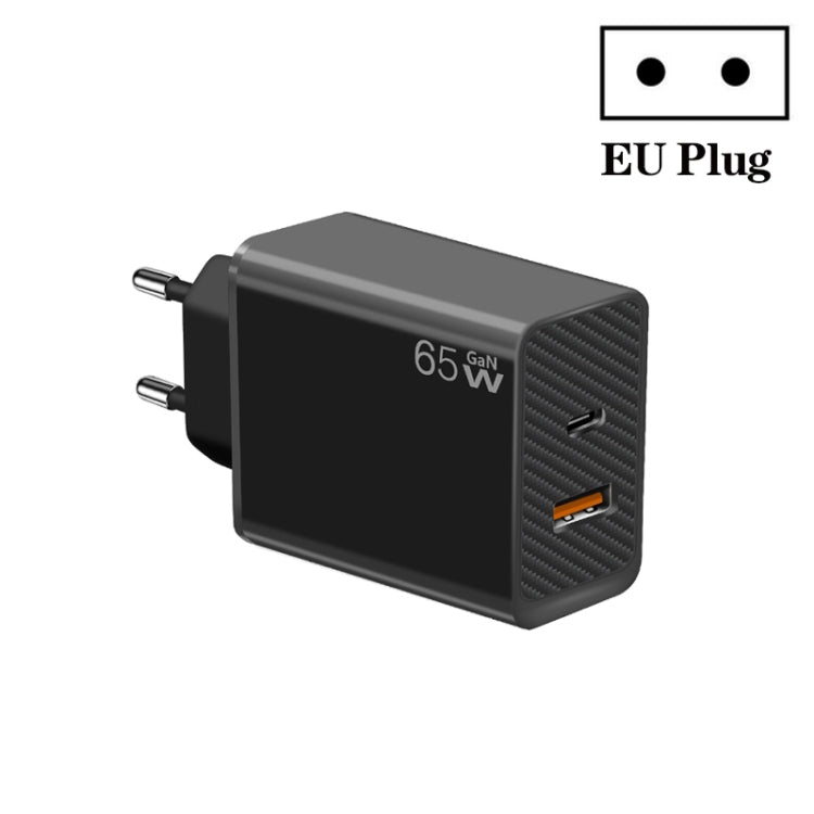 Adaptateur GaN PD48W Type-C PD3.0 + USB3.0 pour ordinateur portable MacBook Series, prise UE