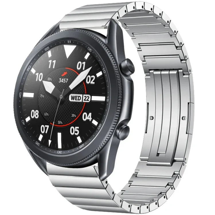 Bracelet de montre en alliage de titane à maillons, pour Samsung Galaxy Watch 3 45 mm, pour Samsung Gear S3 Classic, pour Samsung Gear S3 Frontier, pour Samsung Galaxy Watch 46 mm, pour Samsung Galaxy Watch 42 mm
