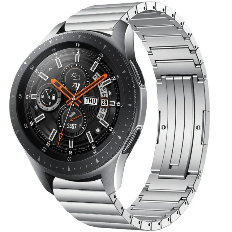 Bracelet de montre en alliage de titane à maillons, pour Samsung Galaxy Watch 3 45 mm, pour Samsung Gear S3 Classic, pour Samsung Gear S3 Frontier, pour Samsung Galaxy Watch 46 mm, pour Samsung Galaxy Watch 42 mm