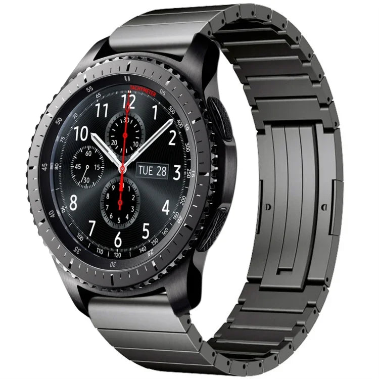 Bracelet de montre en alliage de titane à maillons, pour Samsung Galaxy Watch 3 45 mm, pour Samsung Gear S3 Classic, pour Samsung Gear S3 Frontier, pour Samsung Galaxy Watch 46 mm, pour Samsung Galaxy Watch 42 mm
