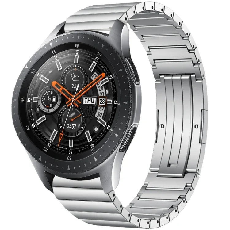 Bracelet de montre en alliage de titane à maillons, pour Samsung Galaxy Watch 3 45 mm, pour Samsung Gear S3 Classic, pour Samsung Gear S3 Frontier, pour Samsung Galaxy Watch 46 mm, pour Samsung Galaxy Watch 42 mm