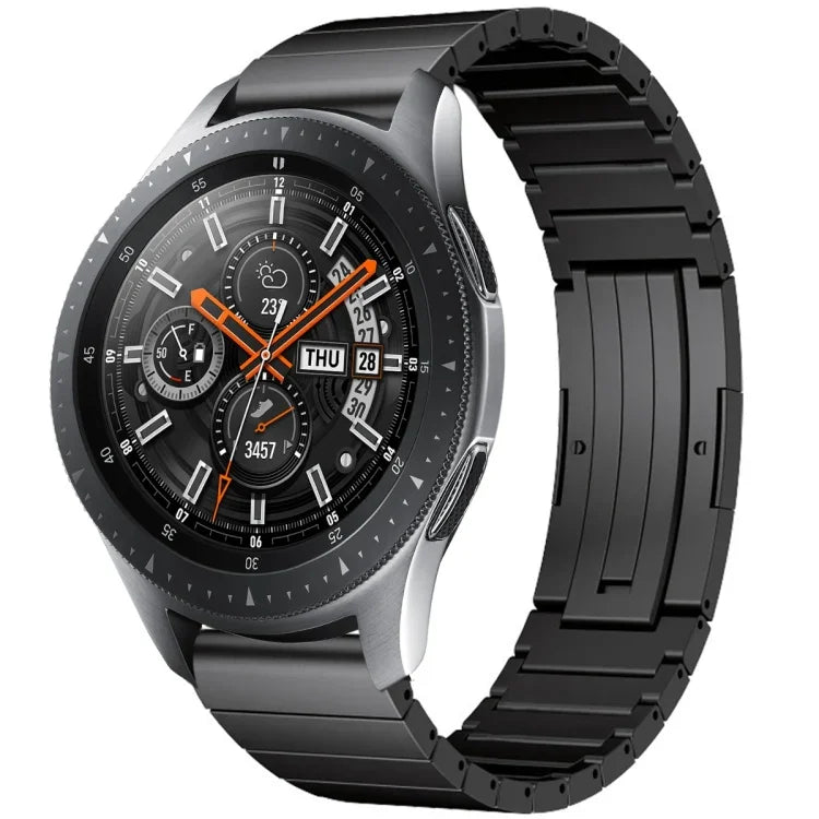 Bracelet de montre en alliage de titane à maillons, pour Samsung Galaxy Watch 3 45 mm, pour Samsung Gear S3 Classic, pour Samsung Gear S3 Frontier, pour Samsung Galaxy Watch 46 mm, pour Samsung Galaxy Watch 42 mm