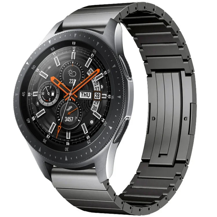 Bracelet de montre en alliage de titane à maillons, pour Samsung Galaxy Watch 3 45 mm, pour Samsung Gear S3 Classic, pour Samsung Gear S3 Frontier, pour Samsung Galaxy Watch 46 mm, pour Samsung Galaxy Watch 42 mm