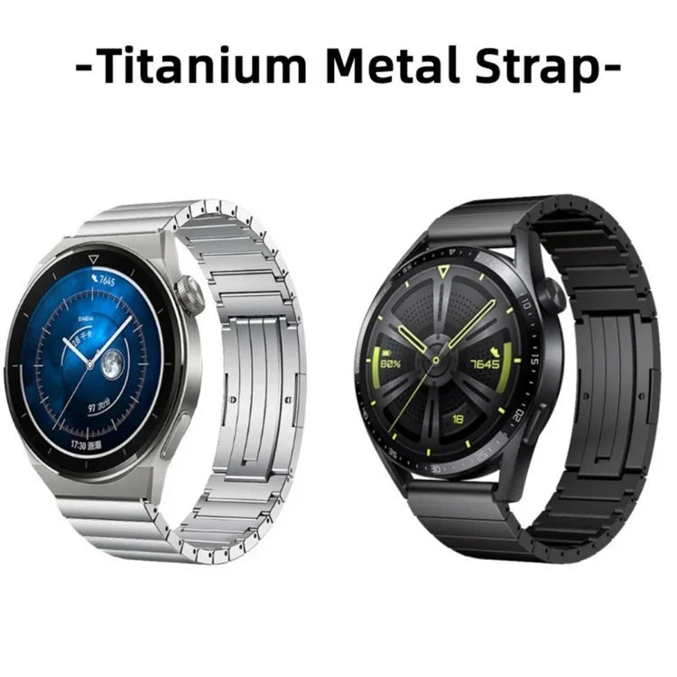 Bracelet de montre en alliage de titane à maillons, pour Samsung Galaxy Watch 3 45 mm, pour Samsung Gear S3 Classic, pour Samsung Gear S3 Frontier, pour Samsung Galaxy Watch 46 mm, pour Samsung Galaxy Watch 42 mm