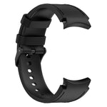 Bracelet de montre en cuir de silicone noir avec boucle, pour Samsung Galaxy Watch 6 Classic, pour Samsung Galaxy Watch 6