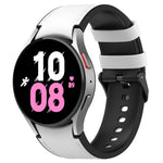 Bracelet de montre en cuir de silicone noir avec boucle, pour Samsung Galaxy Watch 6 Classic, pour Samsung Galaxy Watch 6