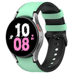 Bracelet de montre en cuir de silicone noir avec boucle, pour Samsung Galaxy Watch 6 Classic, pour Samsung Galaxy Watch 6
