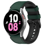 Bracelet de montre en cuir de silicone noir avec boucle, pour Samsung Galaxy Watch 6 Classic, pour Samsung Galaxy Watch 6
