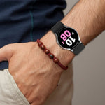 Bracelet de montre en cuir de silicone noir avec boucle, pour Samsung Galaxy Watch 6 Classic, pour Samsung Galaxy Watch 6