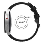 Silicone Leather Black Buckle Watch Band, Size:S, For Samsung Galaxy Watch 6 Classic, For Samsung Galaxy Watch 6