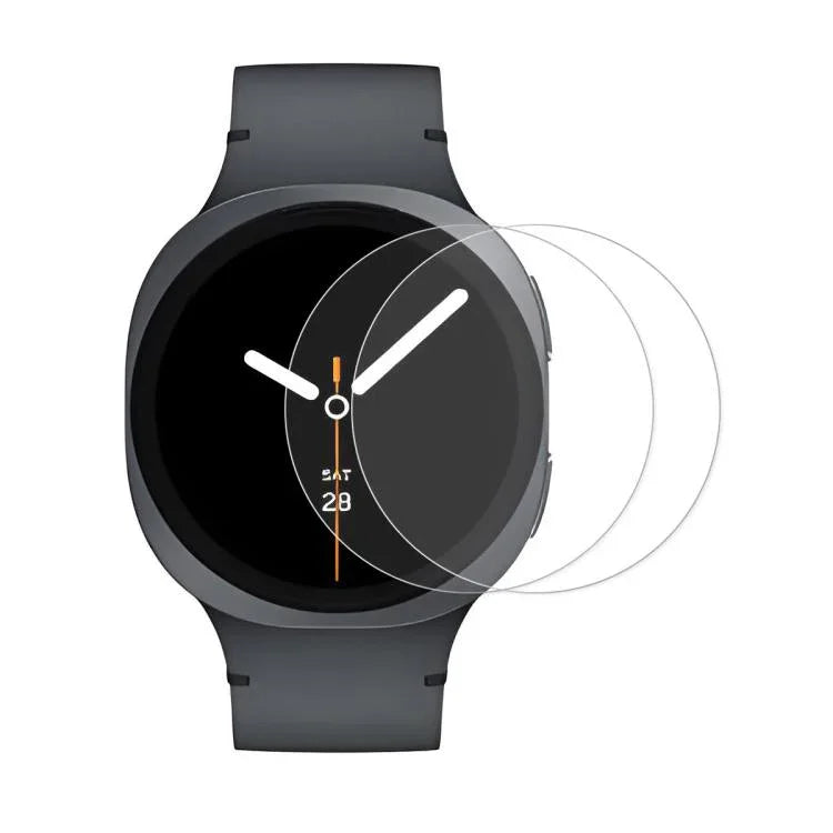 2pcs Film protecteur d'écran en verre trempé 0,2mm 9H ENKAY pour montre, pour Samsung Galaxy Watch Ultra 47mm / Ultra 2025, pour Samsung Galaxy Watch8 44mm, pour Samsung Galaxy Watch8 40mm, pour Samsung Galaxy Watch6 Classic / Ultra 47mm