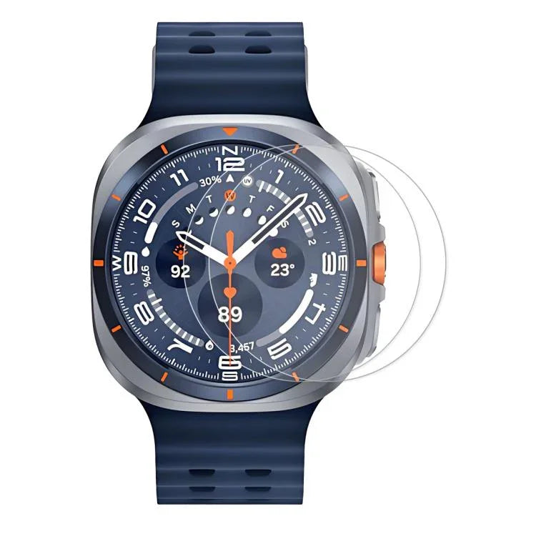 2pcs Film protecteur d'écran en verre trempé 0,2mm 9H ENKAY pour montre, pour Samsung Galaxy Watch Ultra 47mm / Ultra 2025, pour Samsung Galaxy Watch8 44mm, pour Samsung Galaxy Watch8 40mm, pour Samsung Galaxy Watch6 Classic / Ultra 47mm