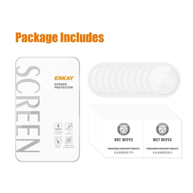10x ENKAY 0,2mm 9H Film de Protection d'écran en Verre Trempé, Pour Samsung Galaxy Watch Ultra 47mm / Ultra 2025, Pour Samsung Galaxy Watch8 44mm, Pour Samsung Galaxy Watch8 40mm, Pour Samsung Galaxy Watch6 Classic / Ultra 47mm