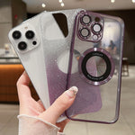 Coque de téléphone TPU Magsafe à placage électrolytique à paillettes dégradées, Pour iPhone 14, Pour iPhone 14 Pro, Pour iPhone 14 Pro Max, Pour iPhone 13 Pro Max, Pour iPhone 13 Pro, Pour iPhone 13