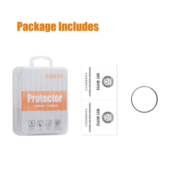 Film d'écran ENKAY 3D à couverture complète avec bord en PC souple et PMMA HD, pour Samsung Galaxy Watch Ultra 47mm / Ultra 2025, pour Samsung Galaxy Watch8 Classic 46mm, pour Samsung Galaxy Watch8 44mm, pour Samsung Galaxy Watch8 40mm