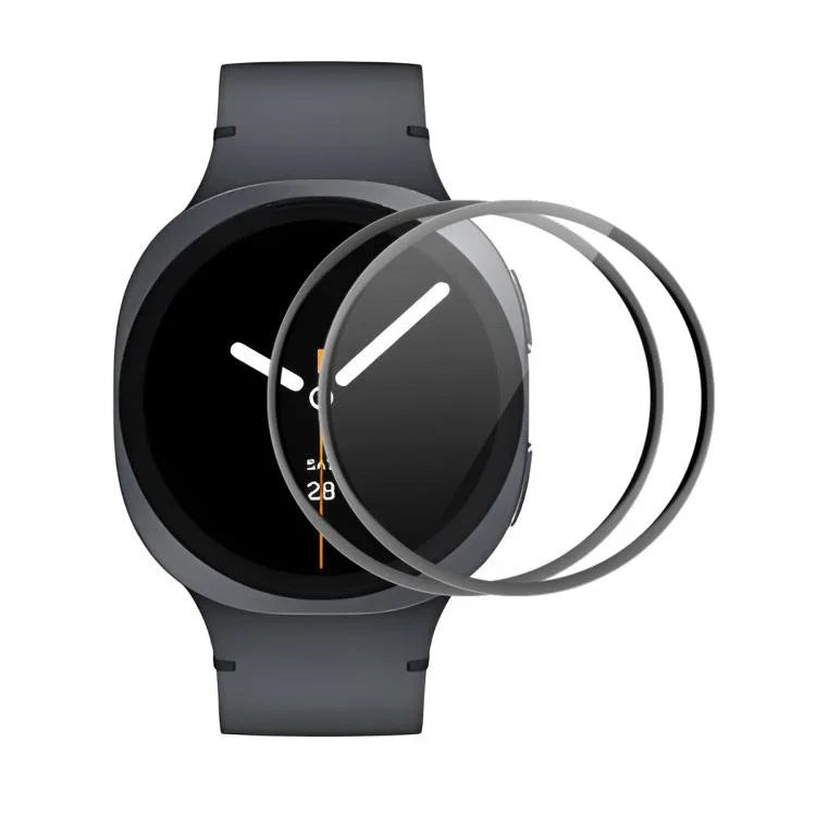 2pcs Film protecteur d'écran souple ENKAY 3D Full Coverage Soft PC Edge PMMA HD, Pour Samsung Galaxy Watch Ultra 47mm / Ultra 2025, Pour Samsung Galaxy Watch8 Classic 46mm, Pour Samsung Galaxy Watch8 44mm, Pour Samsung Galaxy Watch8 40mm