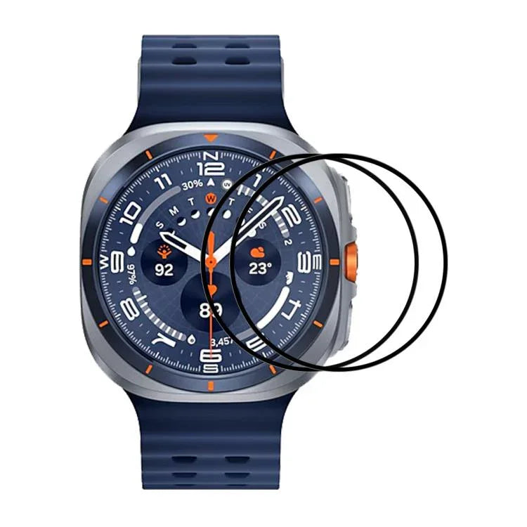 2pcs Film protecteur d'écran souple ENKAY 3D Full Coverage Soft PC Edge PMMA HD, Pour Samsung Galaxy Watch Ultra 47mm / Ultra 2025, Pour Samsung Galaxy Watch8 Classic 46mm, Pour Samsung Galaxy Watch8 44mm, Pour Samsung Galaxy Watch8 40mm