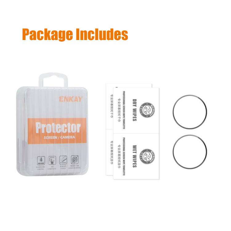 2pcs Film protecteur d'écran souple ENKAY 3D Full Coverage Soft PC Edge PMMA HD, Pour Samsung Galaxy Watch Ultra 47mm / Ultra 2025, Pour Samsung Galaxy Watch8 Classic 46mm, Pour Samsung Galaxy Watch8 44mm, Pour Samsung Galaxy Watch8 40mm
