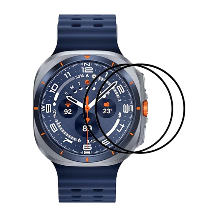 2pcs Film protecteur d'écran souple ENKAY 3D Full Coverage Soft PC Edge PMMA HD, Pour Samsung Galaxy Watch Ultra 47mm / Ultra 2025, Pour Samsung Galaxy Watch8 Classic 46mm, Pour Samsung Galaxy Watch8 44mm, Pour Samsung Galaxy Watch8 40mm