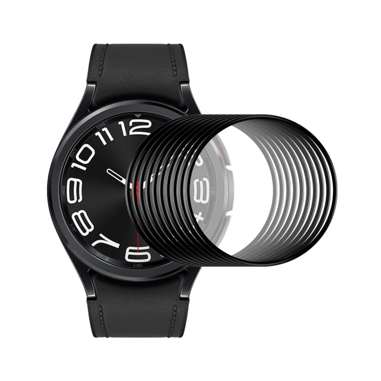 10pcs ENKAY Film protecteur d'écran HD PMMA à bords PC souples et à couverture complète 3D, pour Samsung Galaxy Watch Ultra 47mm / Ultra 2025, pour Samsung Galaxy Watch8 Classic 46mm, pour Samsung Galaxy Watch8 44mm, pour Samsung Galaxy Watch8 40mm