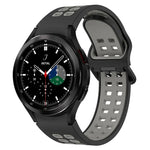 Bracelet de montre bicolore en silicone respirant, pour Samsung Galaxy Watch 4 Classic 42mm