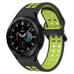 Bracelet de montre bicolore en silicone respirant, pour Samsung Galaxy Watch 4 Classic 42mm