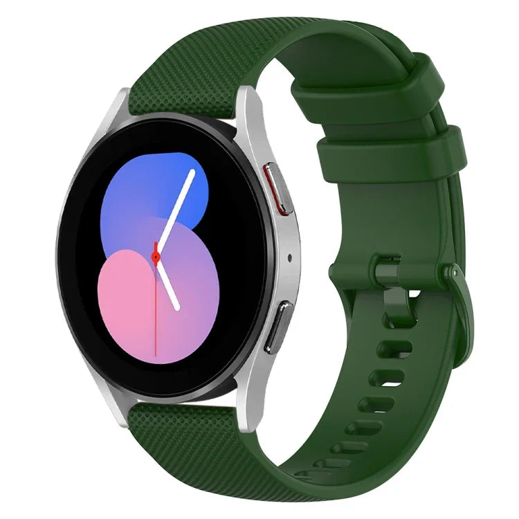 Bracelet de montre en silicone à carreaux 20 mm, pour Samsung Galaxy Watch 5 40 mm
