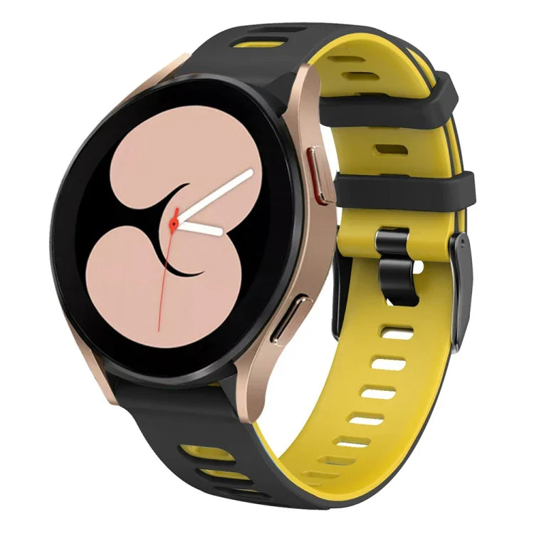 Bracelet de montre bicolore en silicone 20 mm, pour Samsung Galaxy Watch 5 40 mm