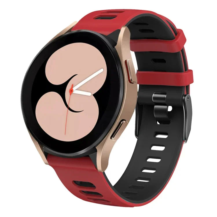 Bracelet de montre bicolore en silicone 20 mm, pour Samsung Galaxy Watch 5 40 mm