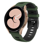 Bracelet de montre bicolore en silicone 20 mm, pour Samsung Galaxy Watch 5 40 mm