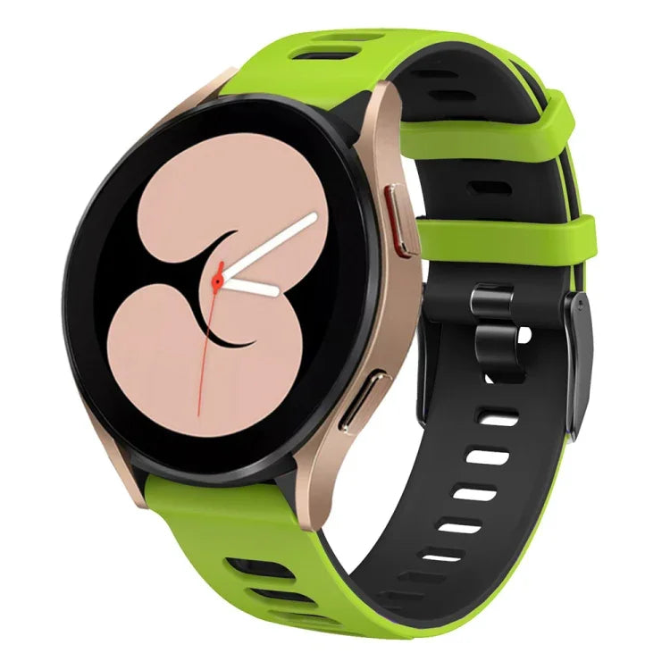 Bracelet de montre bicolore en silicone 20 mm, pour Samsung Galaxy Watch 5 40 mm