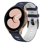 Bracelet de montre bicolore en silicone 20 mm, pour Samsung Galaxy Watch 5 40 mm