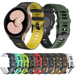 Bracelet de montre bicolore en silicone 20 mm, pour Samsung Galaxy Watch 5 40 mm