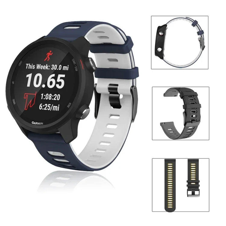 Bracelet de montre bicolore en silicone 20 mm, pour Samsung Galaxy Watch 5 40 mm