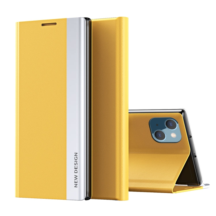 Étui de téléphone en cuir adsorption latérale électrolytique, pour iPhone 15