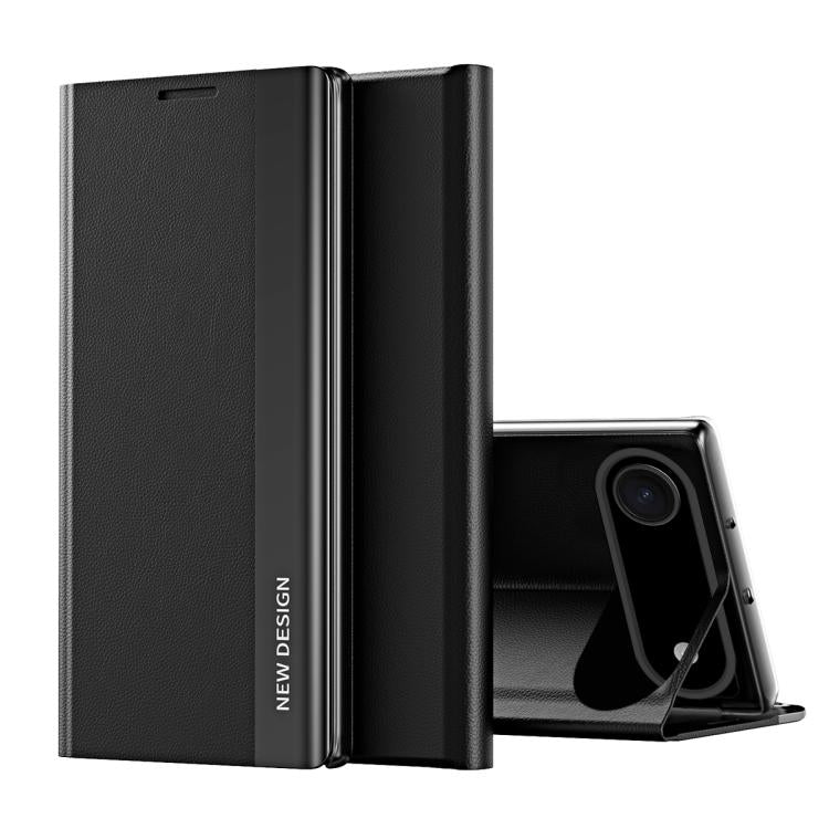 Étui de téléphone en cuir à adsorption avec côtés électroplaqués, pour iPhone 17e / 16e, pour iPhone 17 Pro Max, pour iPhone 17 Pro, pour iPhone 17, pour iPhone Air, pour iPhone 16 Pro Max